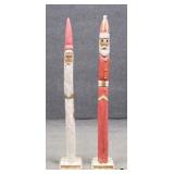 5 Foot Tall Pencil Santa Figurines / 2pcs