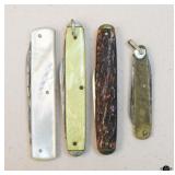 Vintage Pocket Knives/ 4 pc