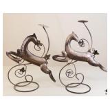 Pair of Reindeer Candle Holders
