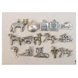 Sterling Silver Charms/ 15 Pc