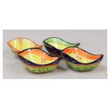 Handmade Spanish Glazed Bowls / 4pcs