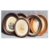 Vintage Oval Frames w/ Vintage Photos 5/PC