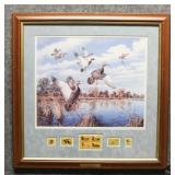 "Abrupt Departure" Duck Stamps by David Maass