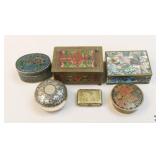Trinket Boxes: Cloisionne, Embossed +/6 pc