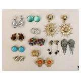 Clip On Earrings/ 12 pc