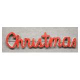 4 Foot Wide Metal Christmas Sign