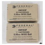 Federal Ammunition XM193 & XM193F / 2 boxes