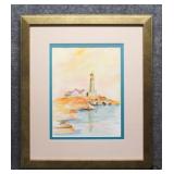 "Light-house" Original Watercolor on Paper