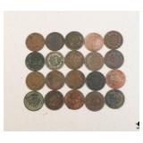 Indian Head Penny Collection / 20 Coins