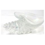 Murano Glass Shell; Signed