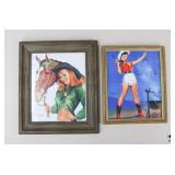 Framed Pin-up Girls
