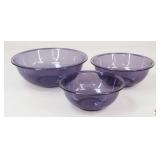 Nesting Pyrex Mixing Bowls / 3 pc