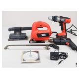 Black & Decker Cordless Drill, Sander & Jigsaw