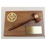 Gavel w/ Supreme Court Seal Hanging Plaque