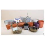 Planters & Watering Can / 24 pc
