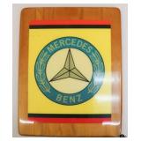 Laquered Wood Mercedes Benz Wall Hanging