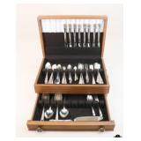Rogers & Bro Reinforced Plate Flatware W/Case
