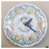 Royal Doulton " The Snowman" China Clock