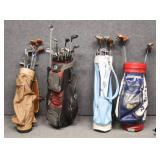 Golf Bags w/Clubs /4pc