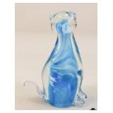 Art Glass Cat Figurine