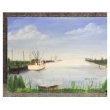 Original Painting on Canvas Board Signed