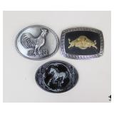 Belt Buckles / 3 Pc