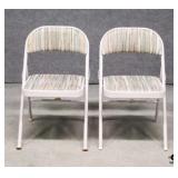 Meco Folding Chairs / 2 pc