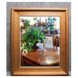 Framed Beveled Mirror