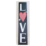Tall Wood "Love" Sign