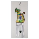 Stained Glass Cat Wind Chime