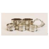 Sterling Napkin Rings / 6 pc