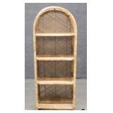 Wicker Plant Stand w/ 4 Shelves