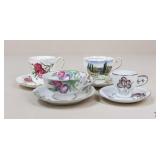 China Cup & Saucer Sets / 4 Sets