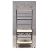 Bakers Rack w/ Marble Shelves