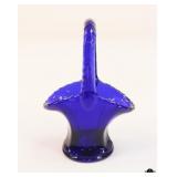 Cobalt Blue Glass Basket