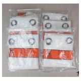 Bonzer Sheer Curtains / 6 pc