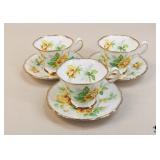 Royal Stafford Royal Rose Tea Cups / 6pc