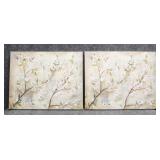 Enhanced Cherry Blossom Prints on Canvas 2/PC