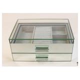 Tahari Home Glass Jewelry Box
