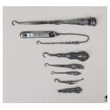 Antique Sterling Button Fasteners