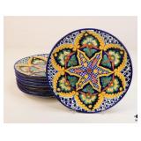 Talavera Pottery Plates / 8 Pc