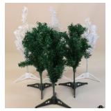 Miniature Artificial Christmas Trees / 6 pc