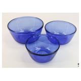 Anchor Glass Mixing Bowls / 3 pc