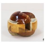 Wood Spheric Ball W/Storage