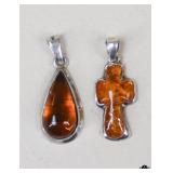 Sterling Pendants / 2 pc