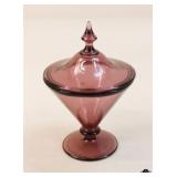 Amethyst Lidded Candy Jar