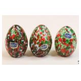 Bohemia/Bohdana Crystal Eggs / 3 pc