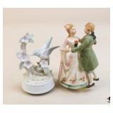 Ceramic Musical Figurines / 2 pc