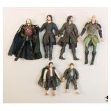 Lord Of The Rings Action Figures / 6 pc