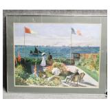Garden at Sainte Adresse Print by Claude Monet